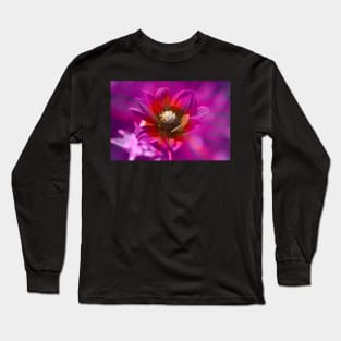 Dahlia, Dahlia, abstract, colorful, flower, bloom Long Sleeve T-Shirt